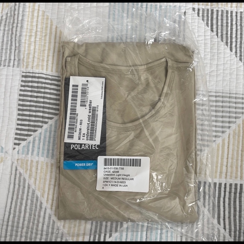 Polartec Power Dry ‘Silk Top’ Army Issue